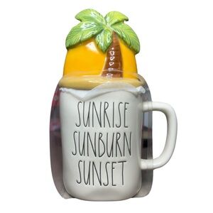Rae Dunn Sunrise Sunburn Sunset Coffee Mug with Lid